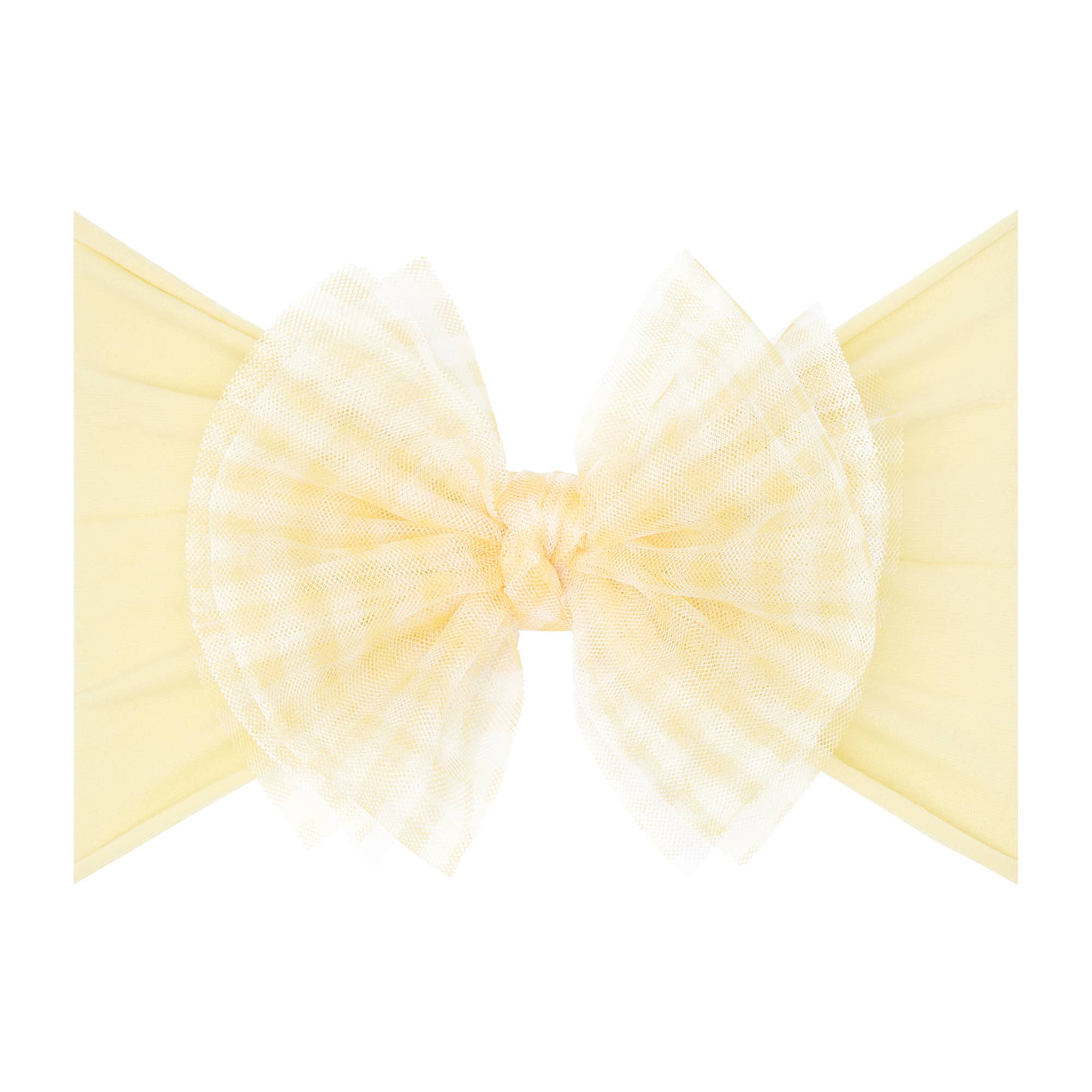 Baby Bling® Tulle FAB® soft nylon headband with tulle bow