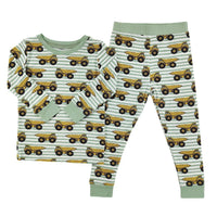 Dump Trucks Bamboo 2 Piece Set