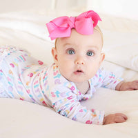 Little Sister Ruffle Zipper Footie