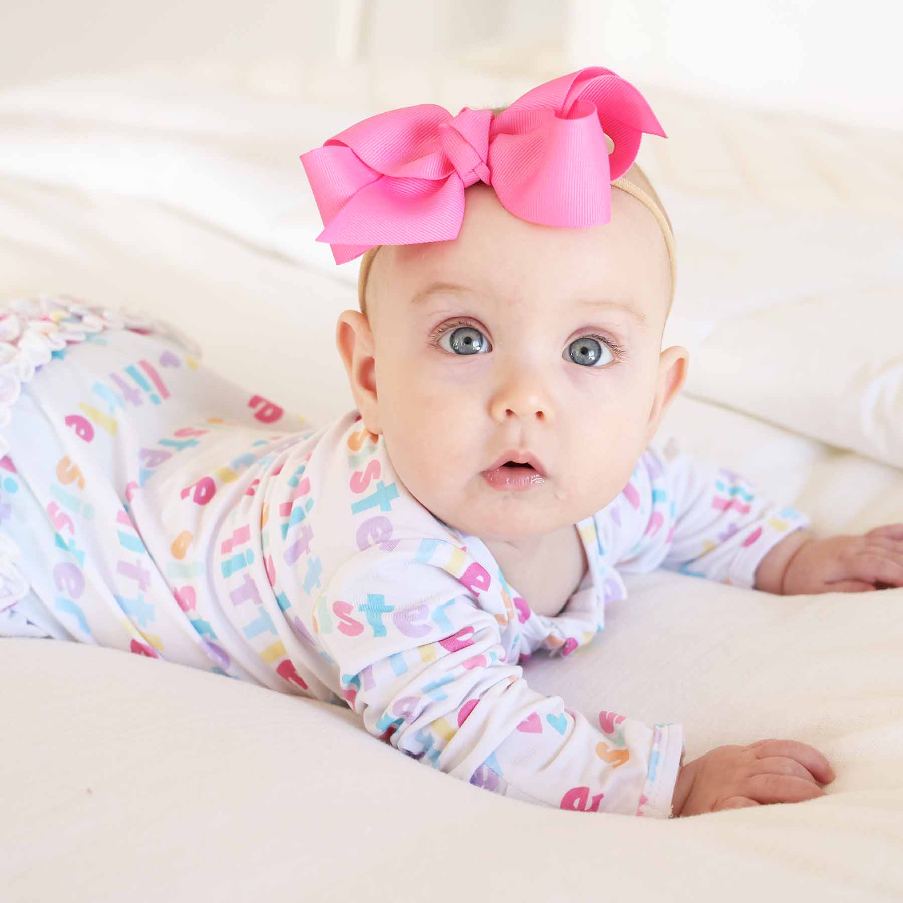 Little Sister Ruffle Zipper Footie