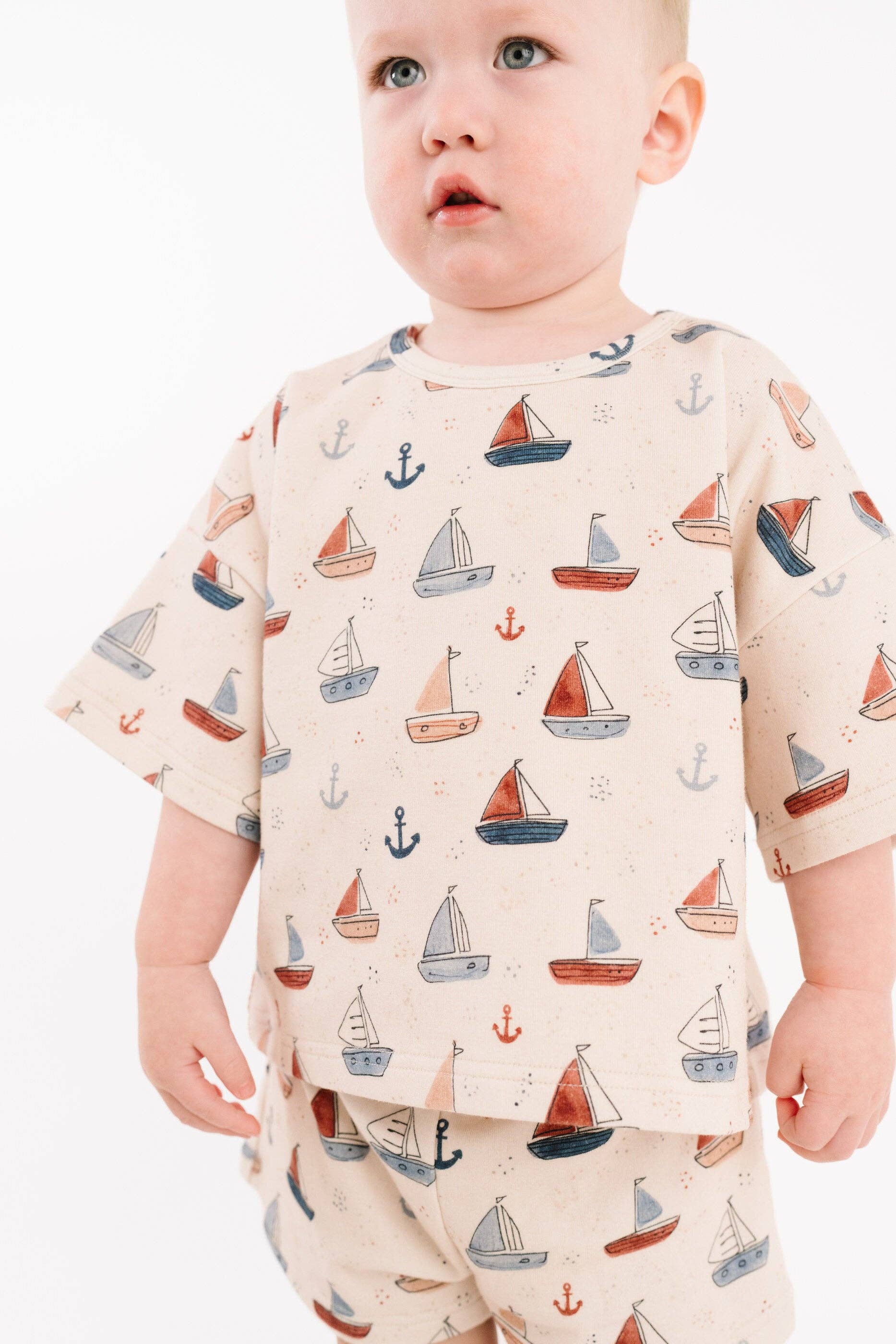 Nautical Sail Slouchy Set