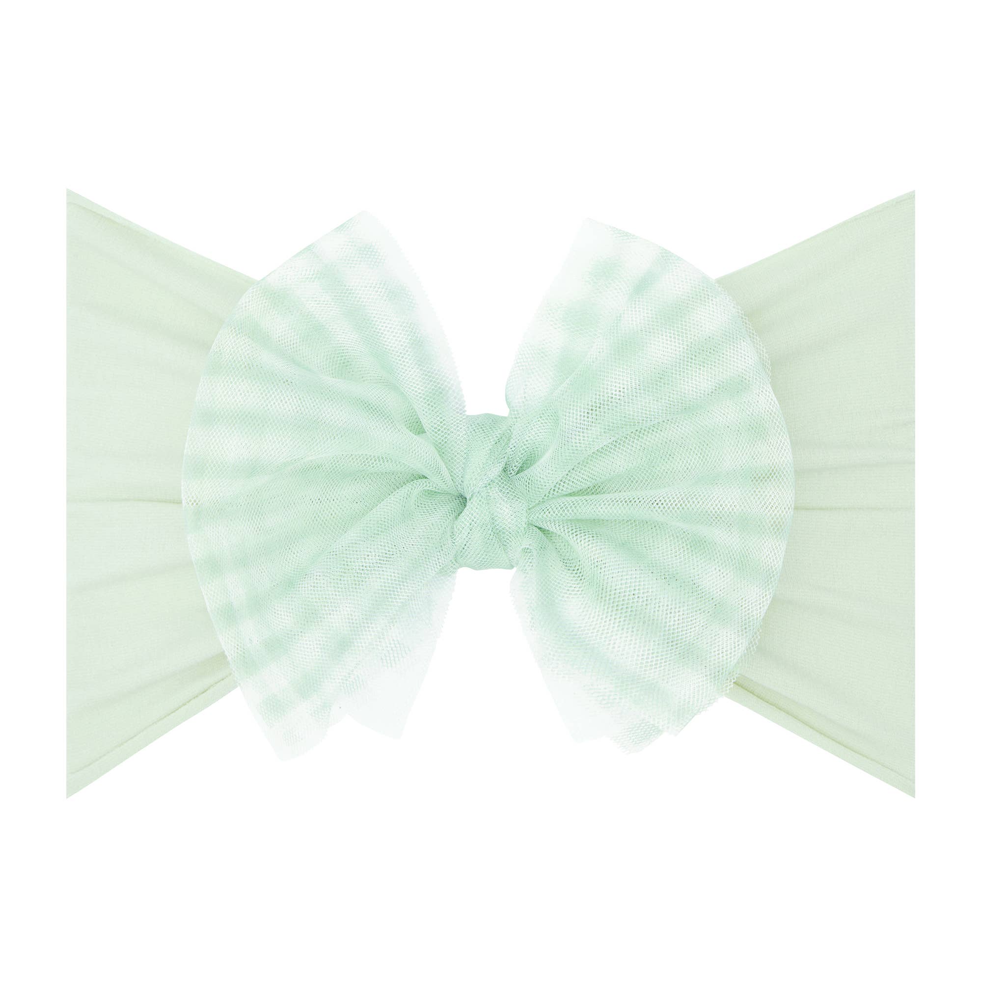 Baby Bling® Tulle FAB® soft nylon headband with tulle bow