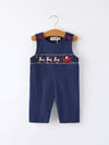 Navy Santa Sleigh Romper