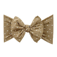 Baby Bling® Shabby Dot Knot soft nylon headband