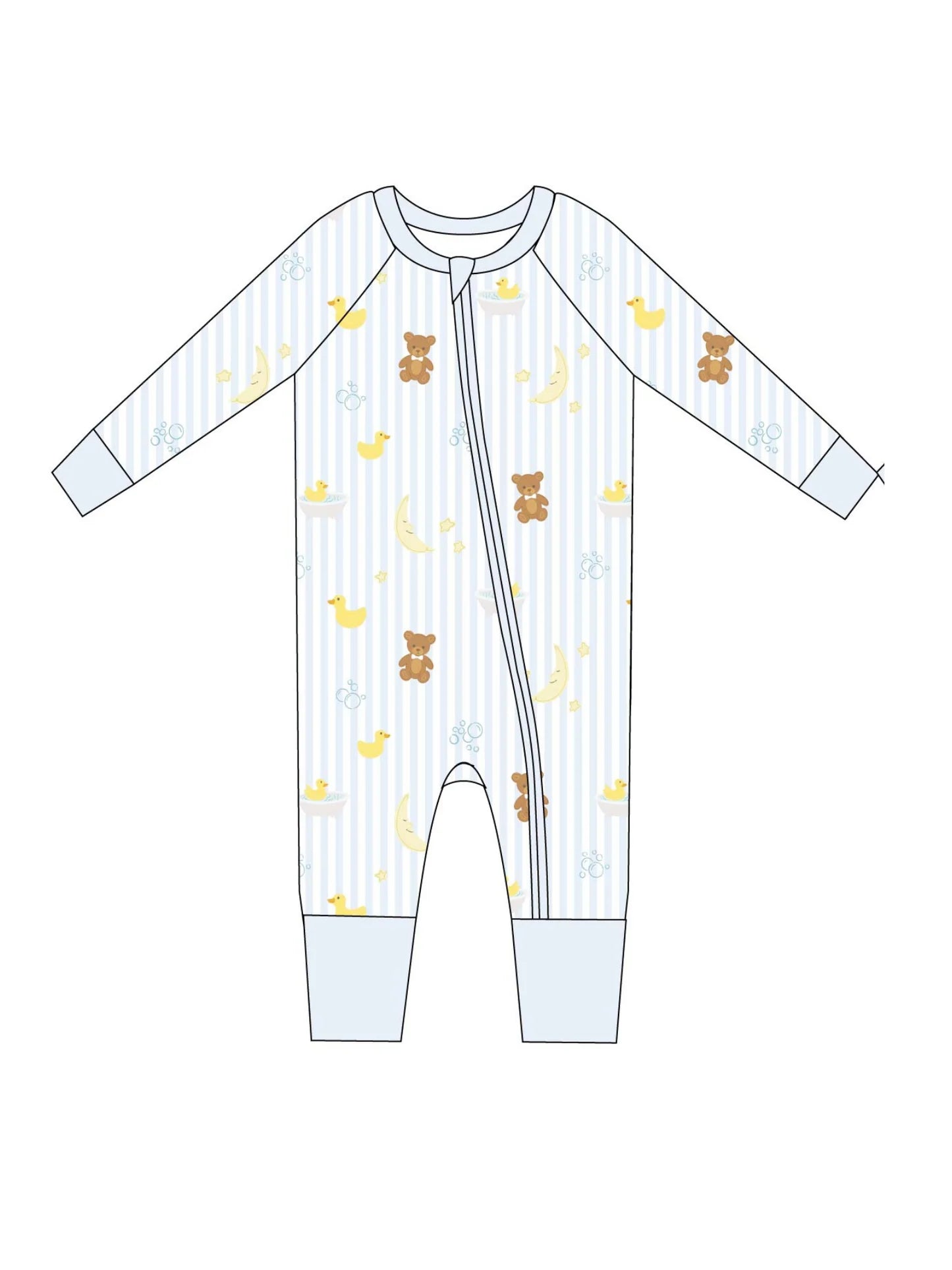 Bathtime Bubbles Zip Jam Sleeper