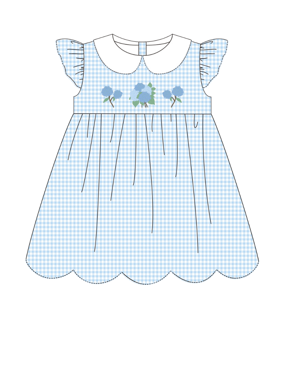 Hydrangea Girls Dress