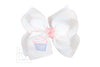 Embroidered Cupcake Crochet Edge Bows
