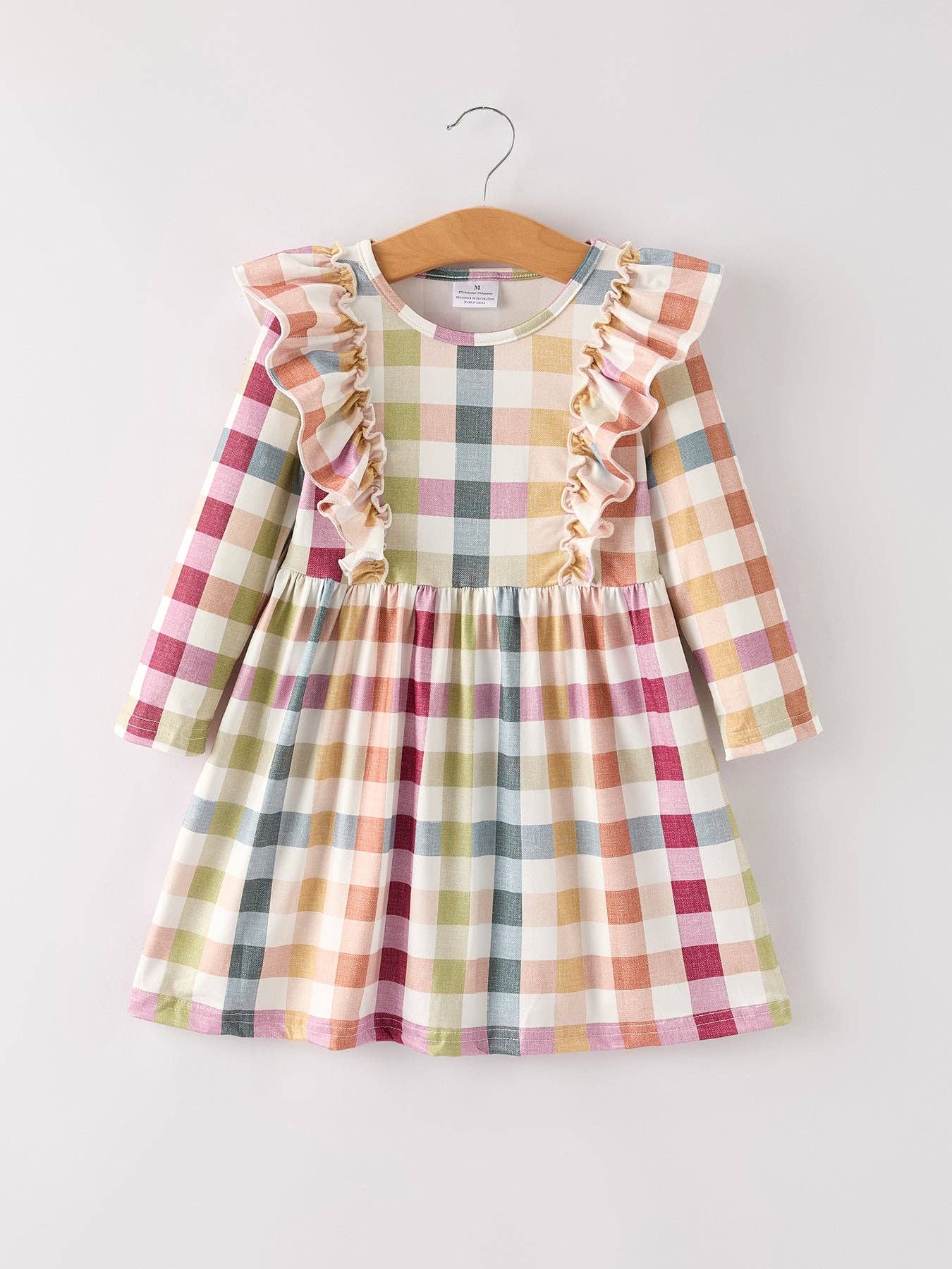 Fall Plaid Long Sleeve Dress