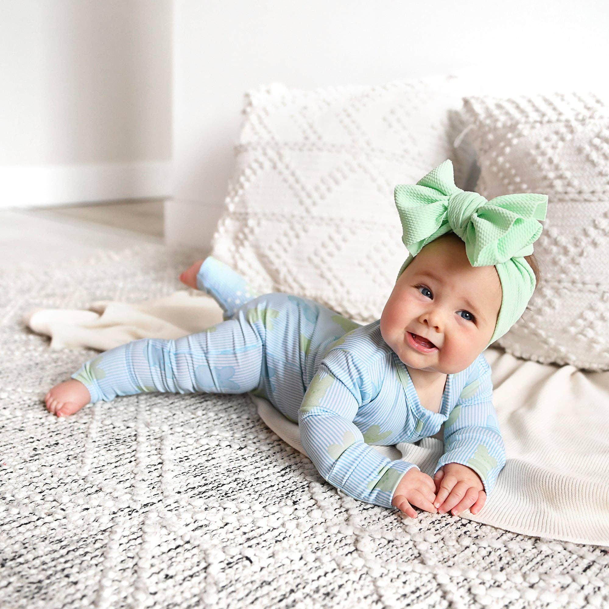 Sage Bunny ZIP Easter Bamboo Sleeper