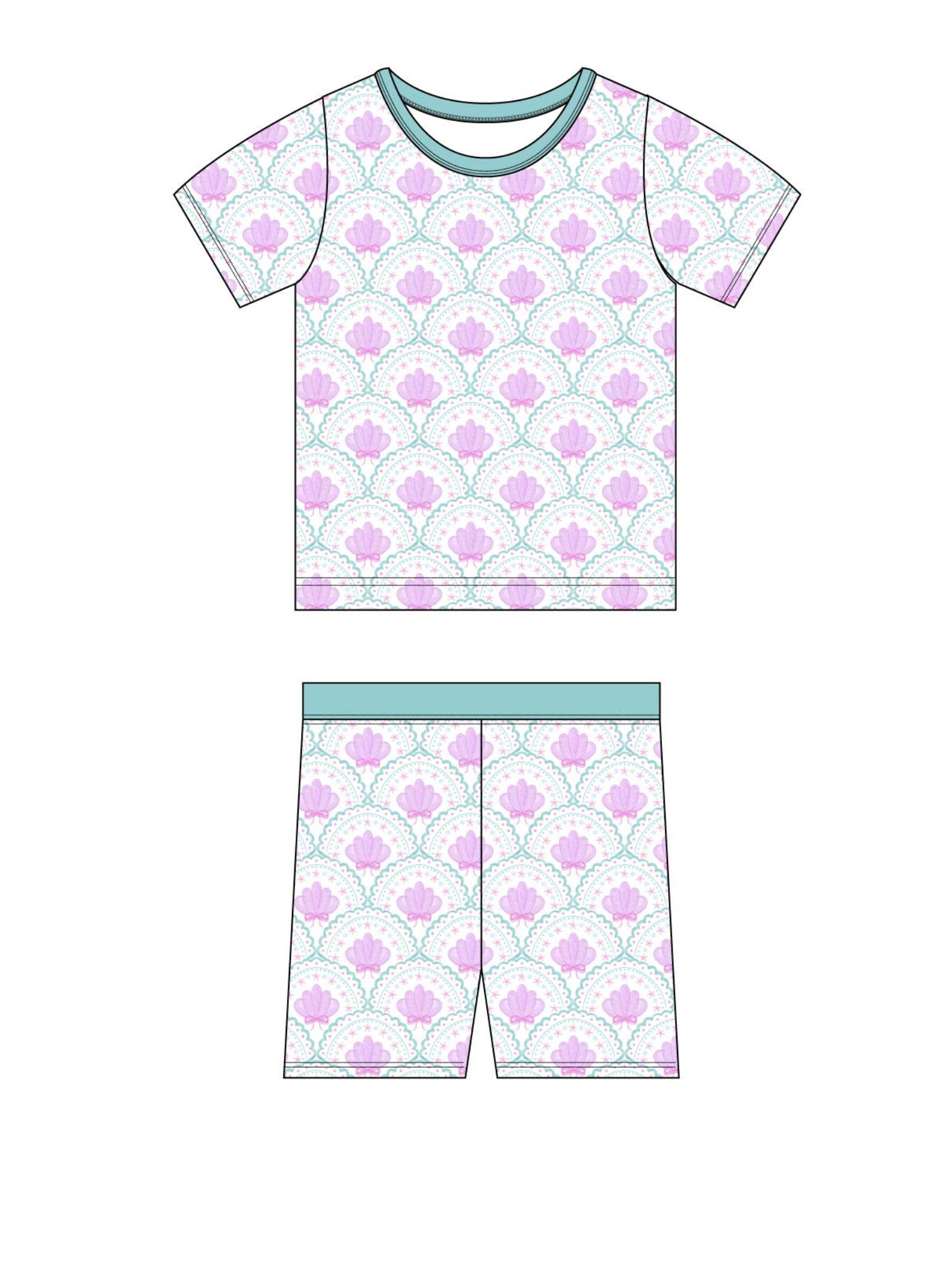 Seaside Shells Short Set