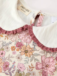 Fall Floral Peter Pan Collar Dress