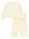 PREORDER: Christmas Girls Scalloped Sweatshirt Set