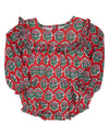 Christmas Floral with Gold Lurex Bubble