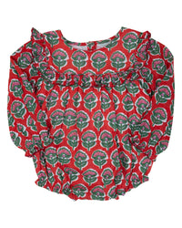 Christmas Floral with Gold Lurex Bubble