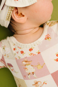 Storybook Picnic Long Sleeve Bodysuit Bamboo Dress