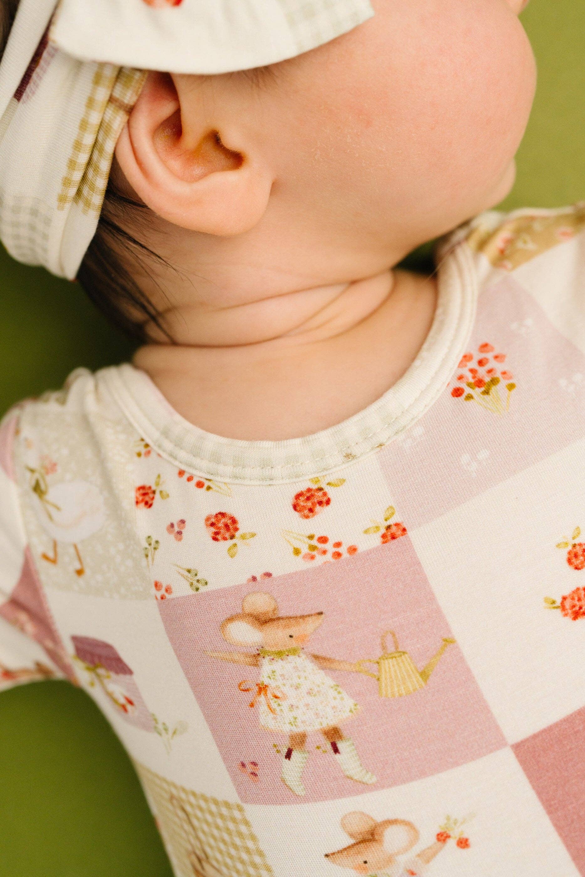 Storybook Picnic Long Sleeve Bodysuit Bamboo Dress