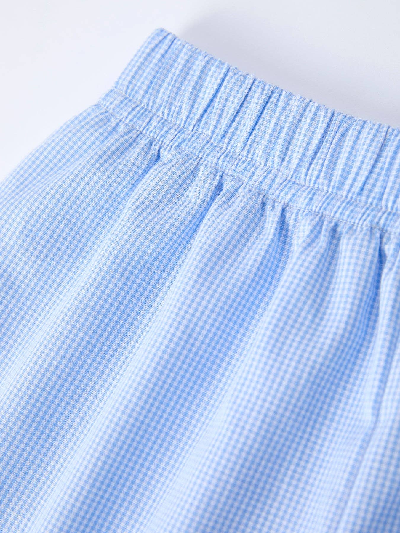 Blue Smocked Cross Bishop Christening Set