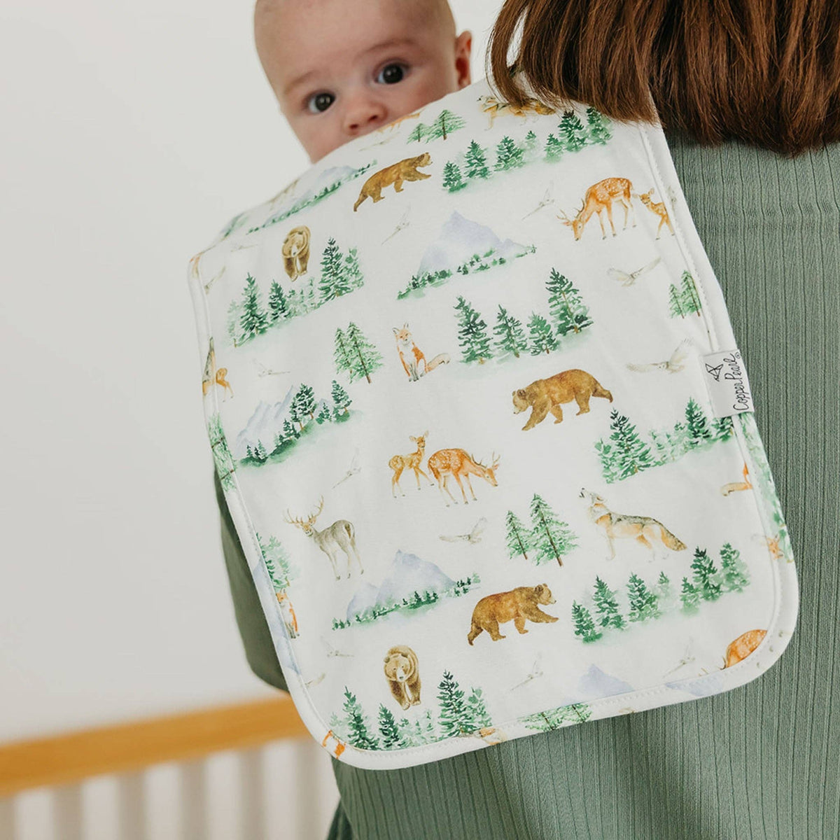 3 Pack Premium Burp Cloths - Grayson