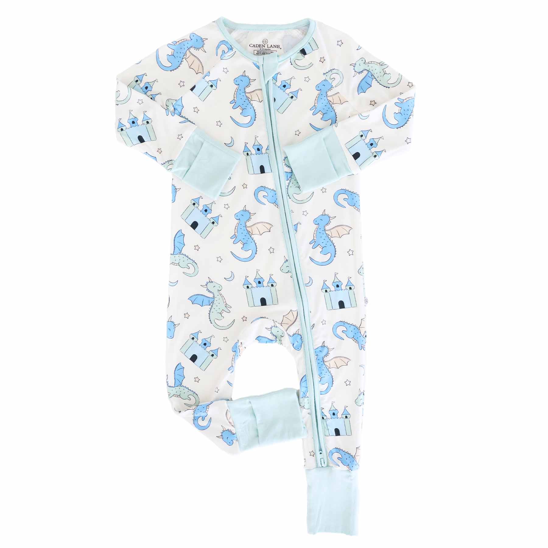 Dragon Adventure Convertible Zip Romper | Blue