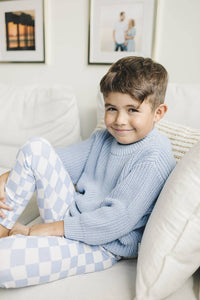 Chunky Knit Sweater | Blue