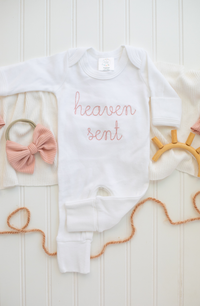 Baby Girl Romper | Heaven Sent Pink