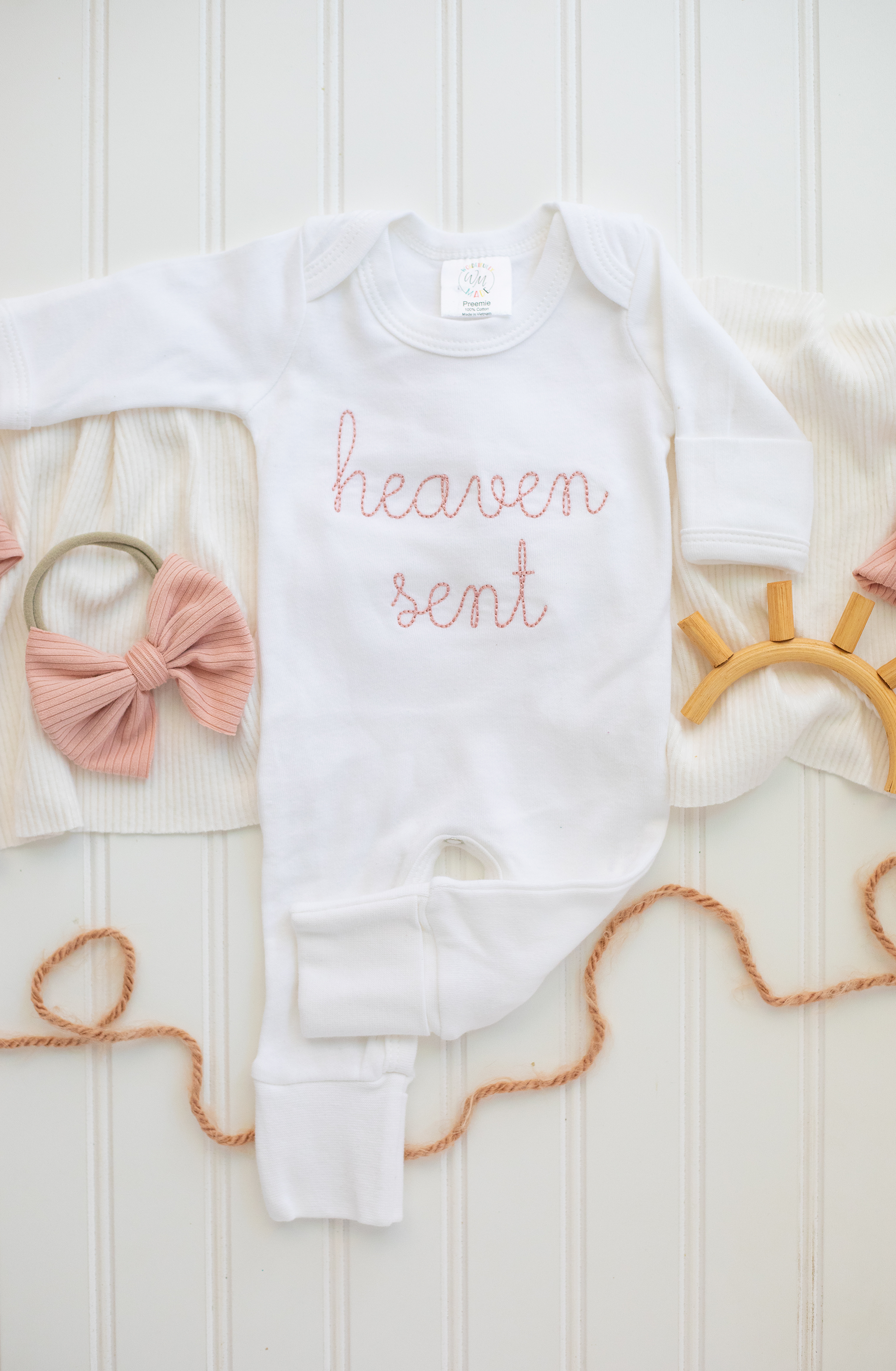 Baby Girl Romper | Heaven Sent Pink
