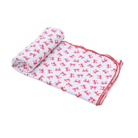 Scarlett Bows Print Swaddle Blanket