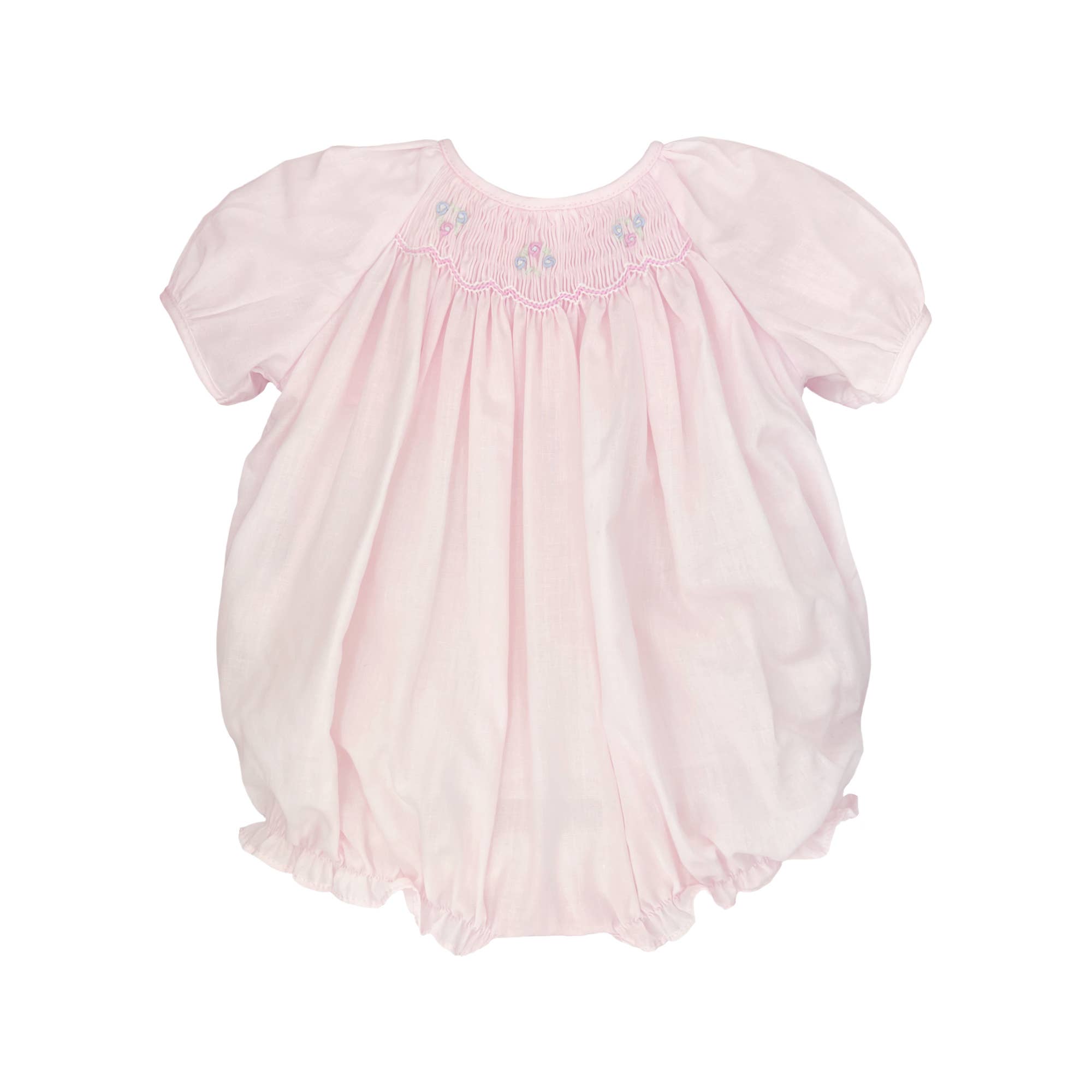 Bubble with Novelty Smocking - Pink
