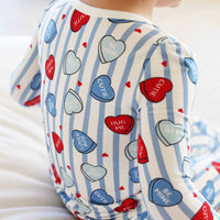 Sweet Like Candy Two Piece Pajama Set | Blue