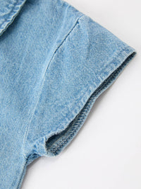 Denim Polo Romper
