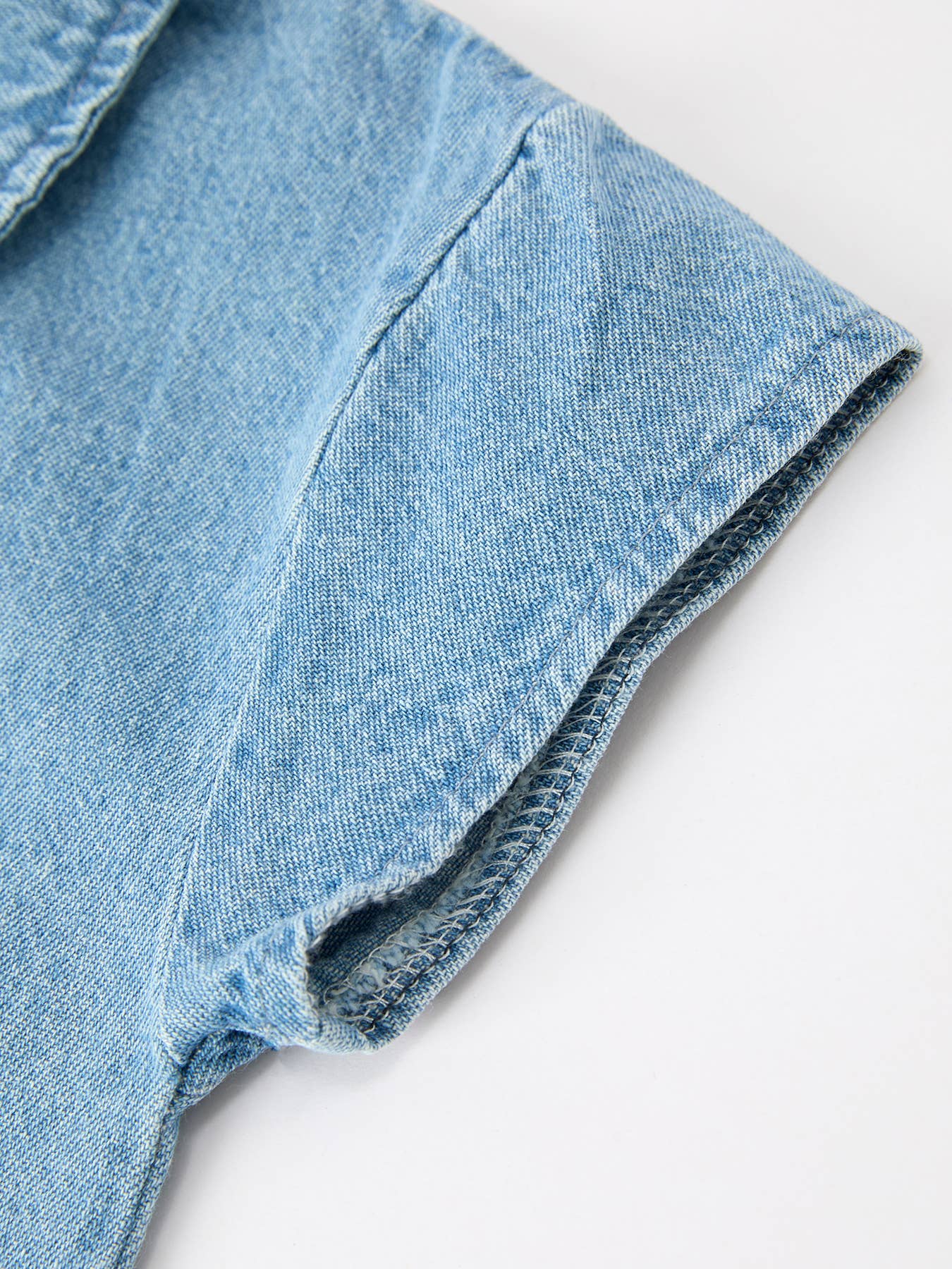 Denim Polo Romper