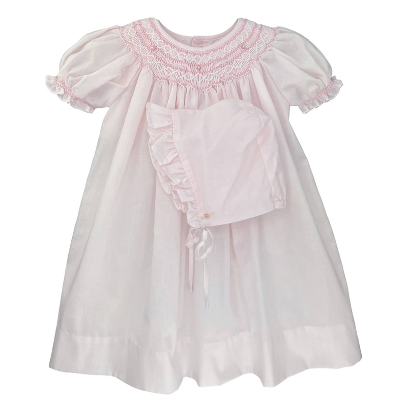 Bishop Smocked Daygown with Pearls (Mult. Colors)