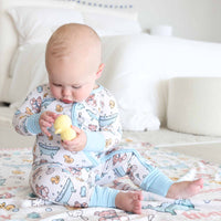 Bathtime Besties Convertible Zip Romper | Blue