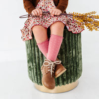 Dottie Knee Socks - Old Rose