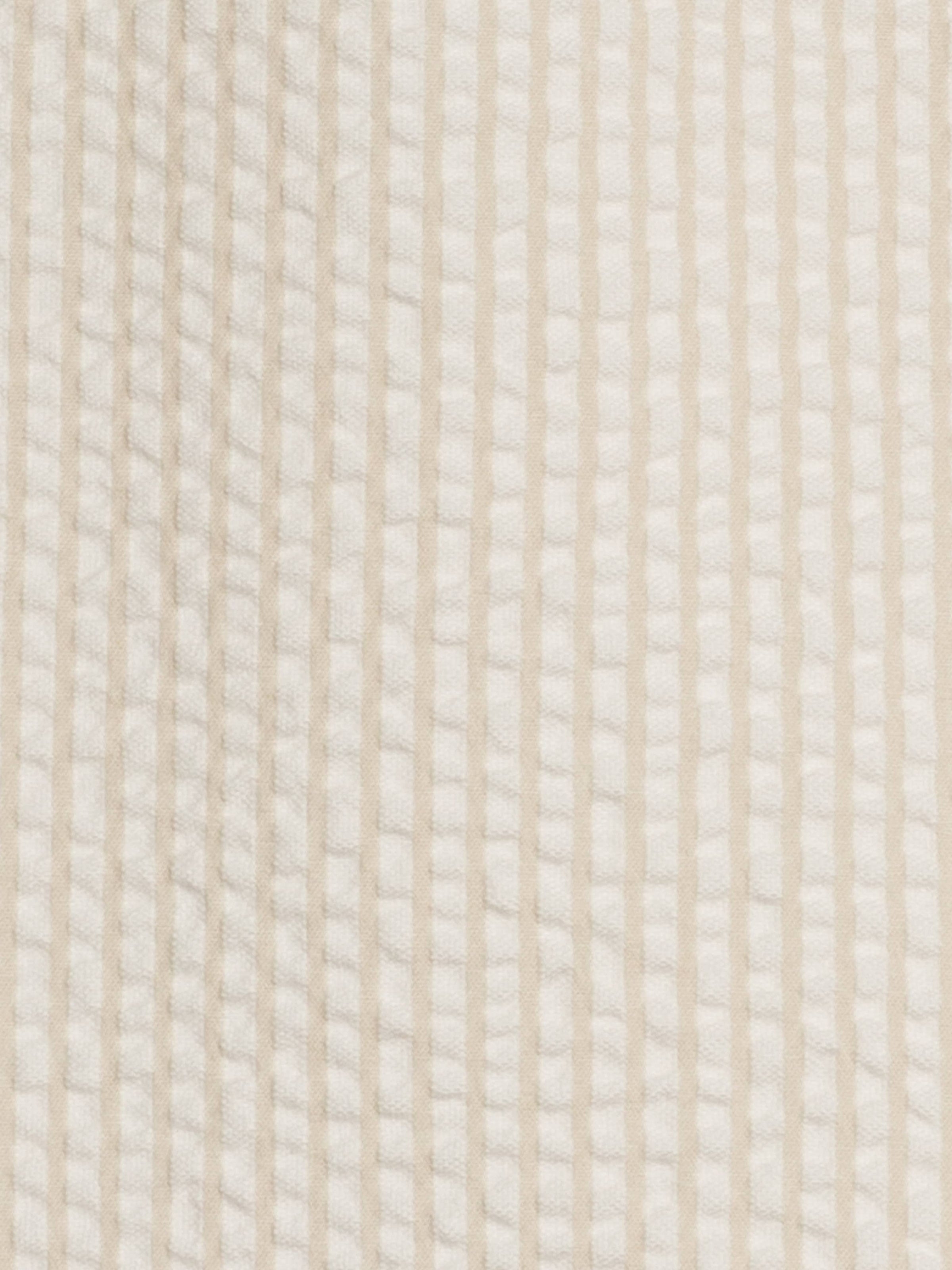 Mato Seersucker Collared Romper - Dune Stripe