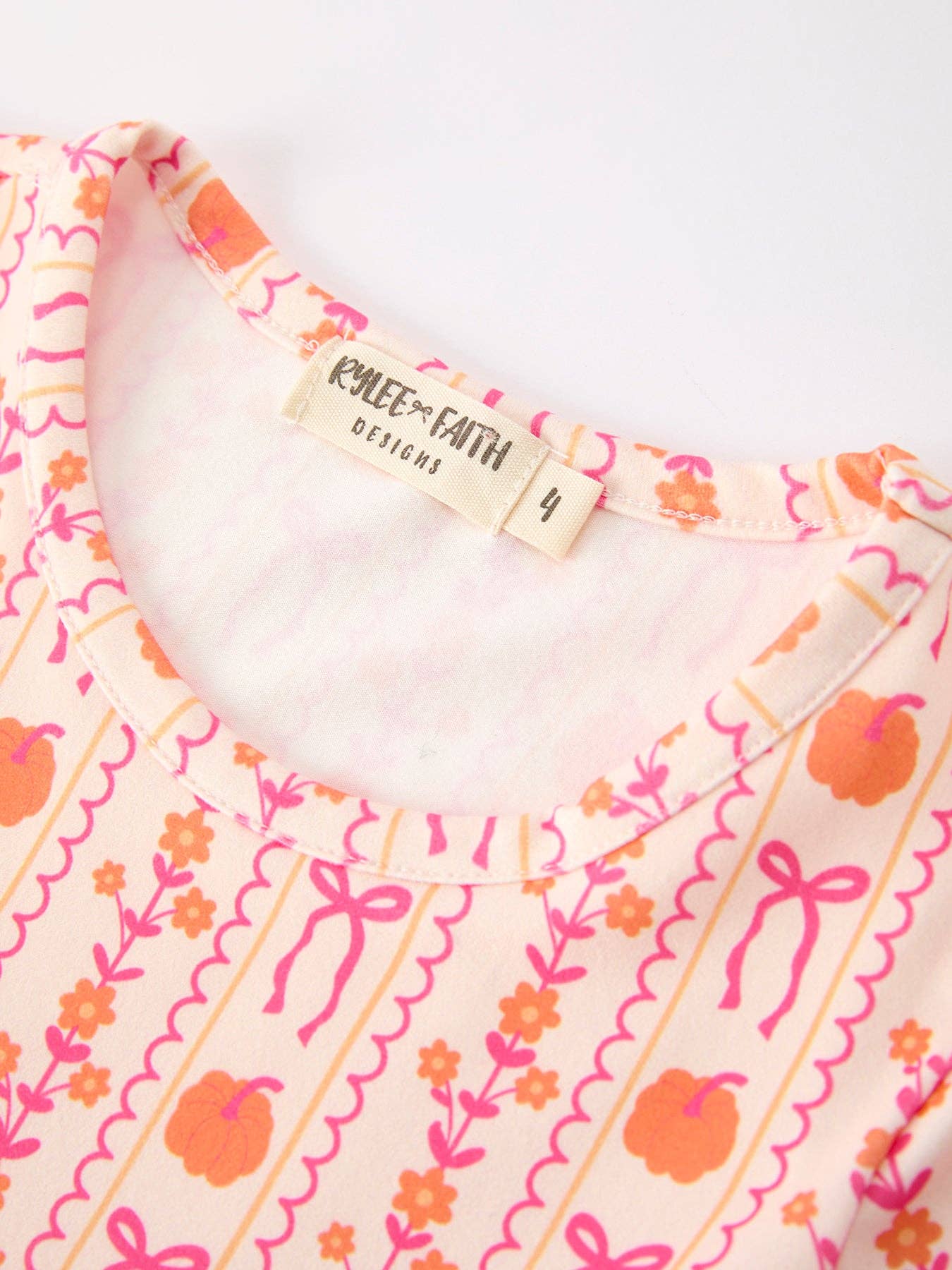 Pumpkin Bow Pocket Dress