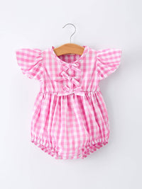 Spring Pink Plaid Bubble