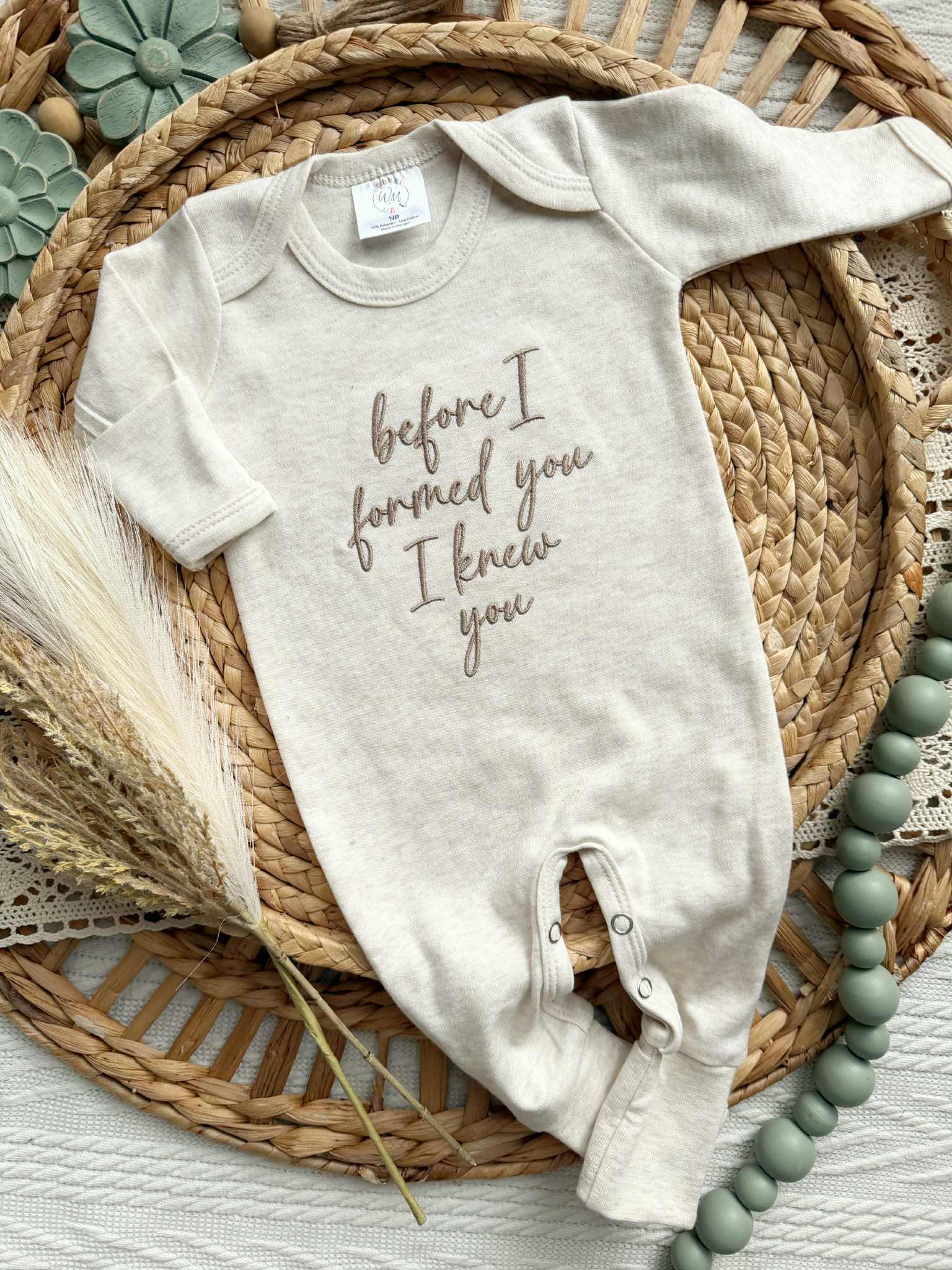Before I Formed You Romper Sleeper