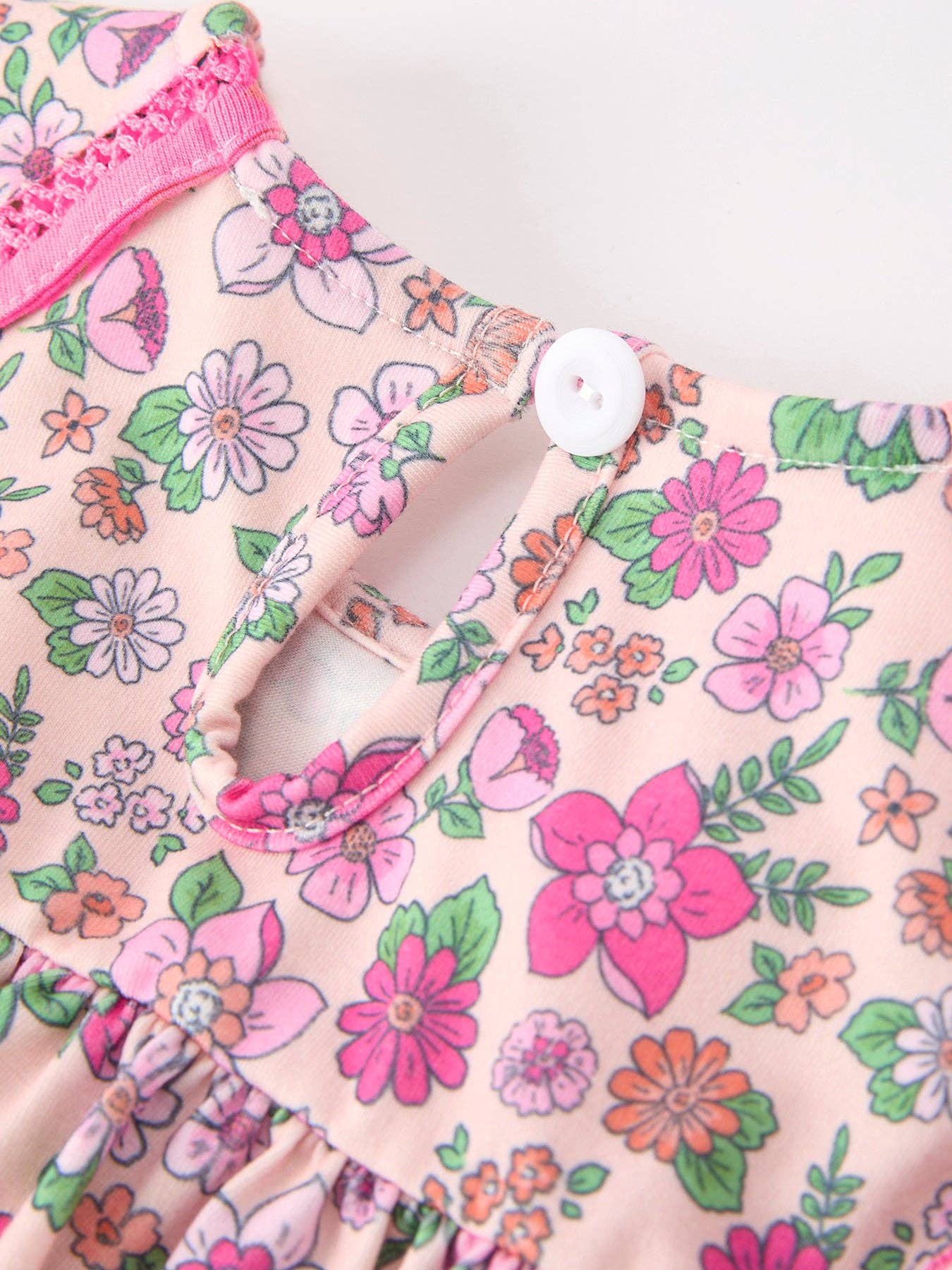 Hot Pink Floral Petals Bloomer Set