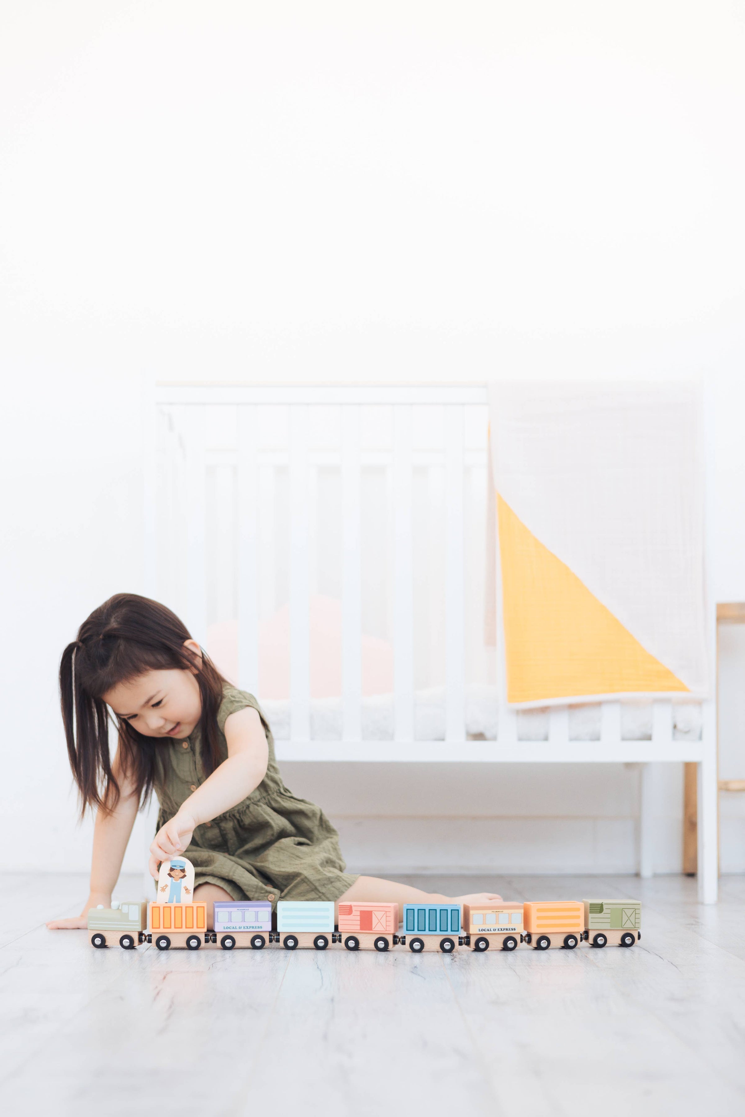 Wooden Magnetic Train Montessori Play Set