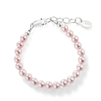 Sterling Silver Pink Pearl Girl Bracelet - Jami