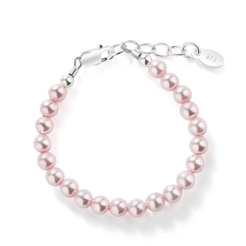 Sterling Silver Pink Pearl Girl Bracelet - Jami