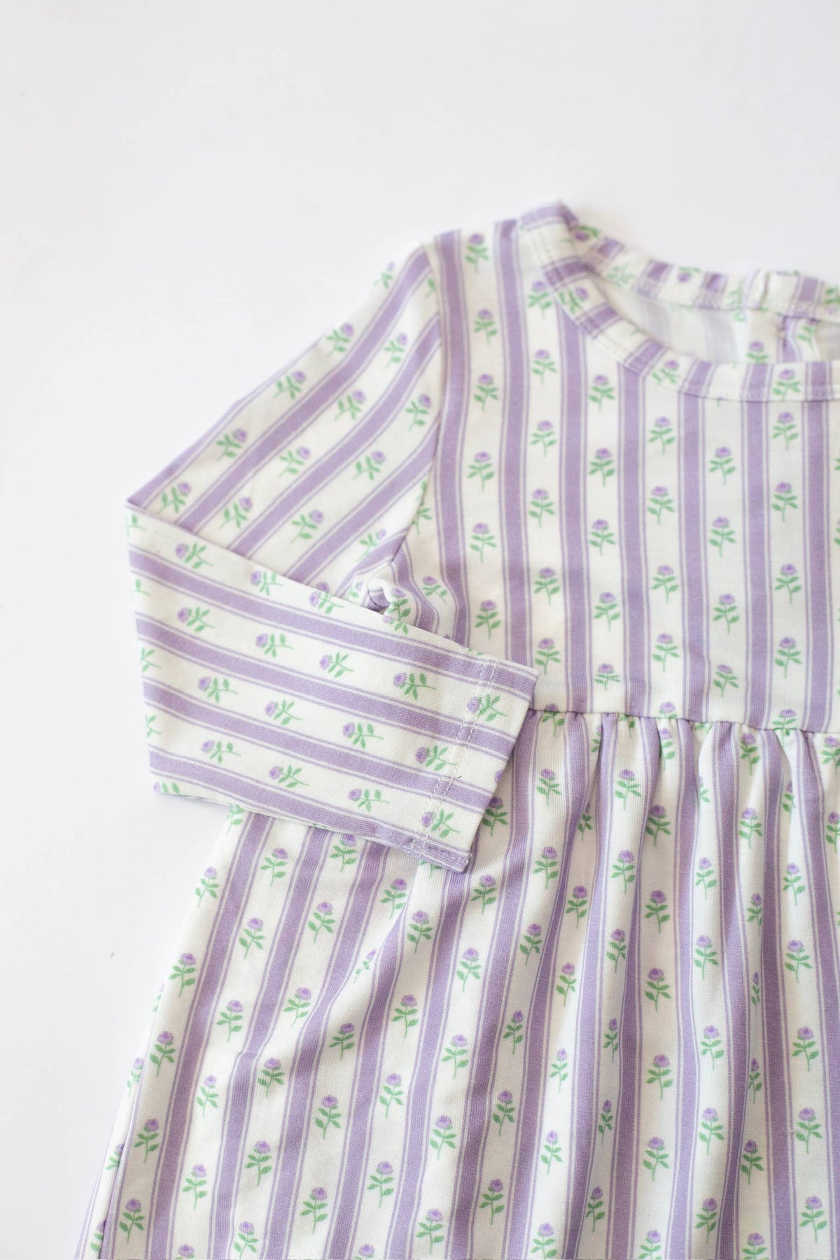 Lilac Ribbons LS Bodysuit Dress