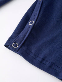 Navy Santa Sleigh Romper