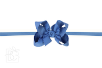 Nylon Headband w/ Scalloped Bow (Mult. Colors)