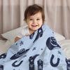 Cowboy Print Patterned Blanket