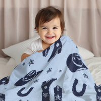 Cowboy Print Patterned Blanket