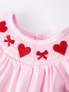 Heart Smocked Embroidery Bubble