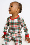 Christmas Plaid Bamboo Set