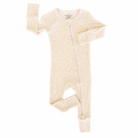 Lovely Leopard Bamboo Waffle Convertible Zip Romper